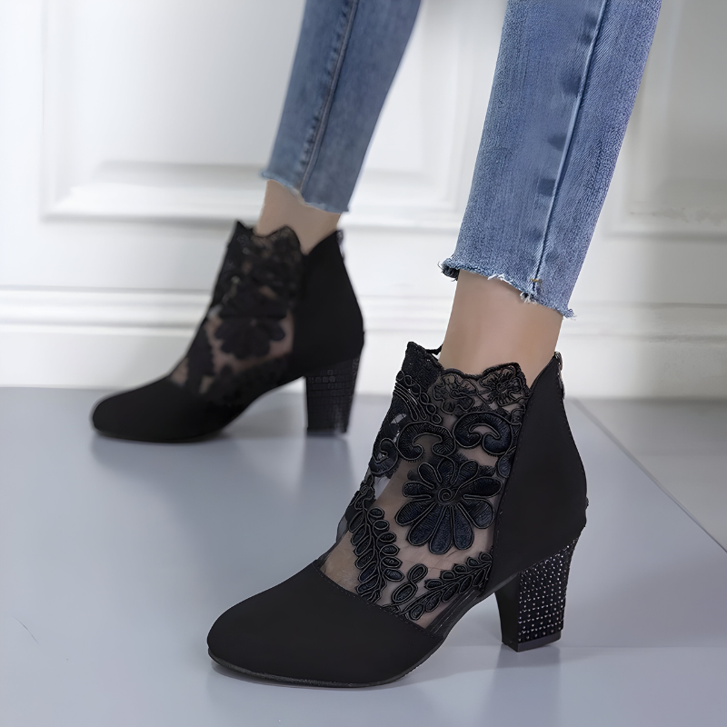 Norene™ | Elegant Lace Orthopedic Ankle Heels