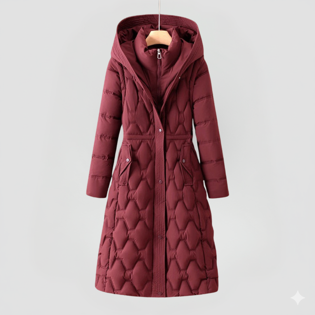 Olivia | Longline Hooded Down Coat