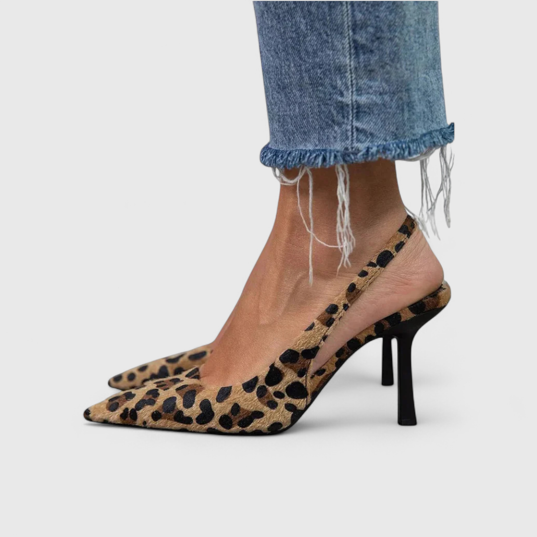 Isabriella™ | Leopard Slingback Heels