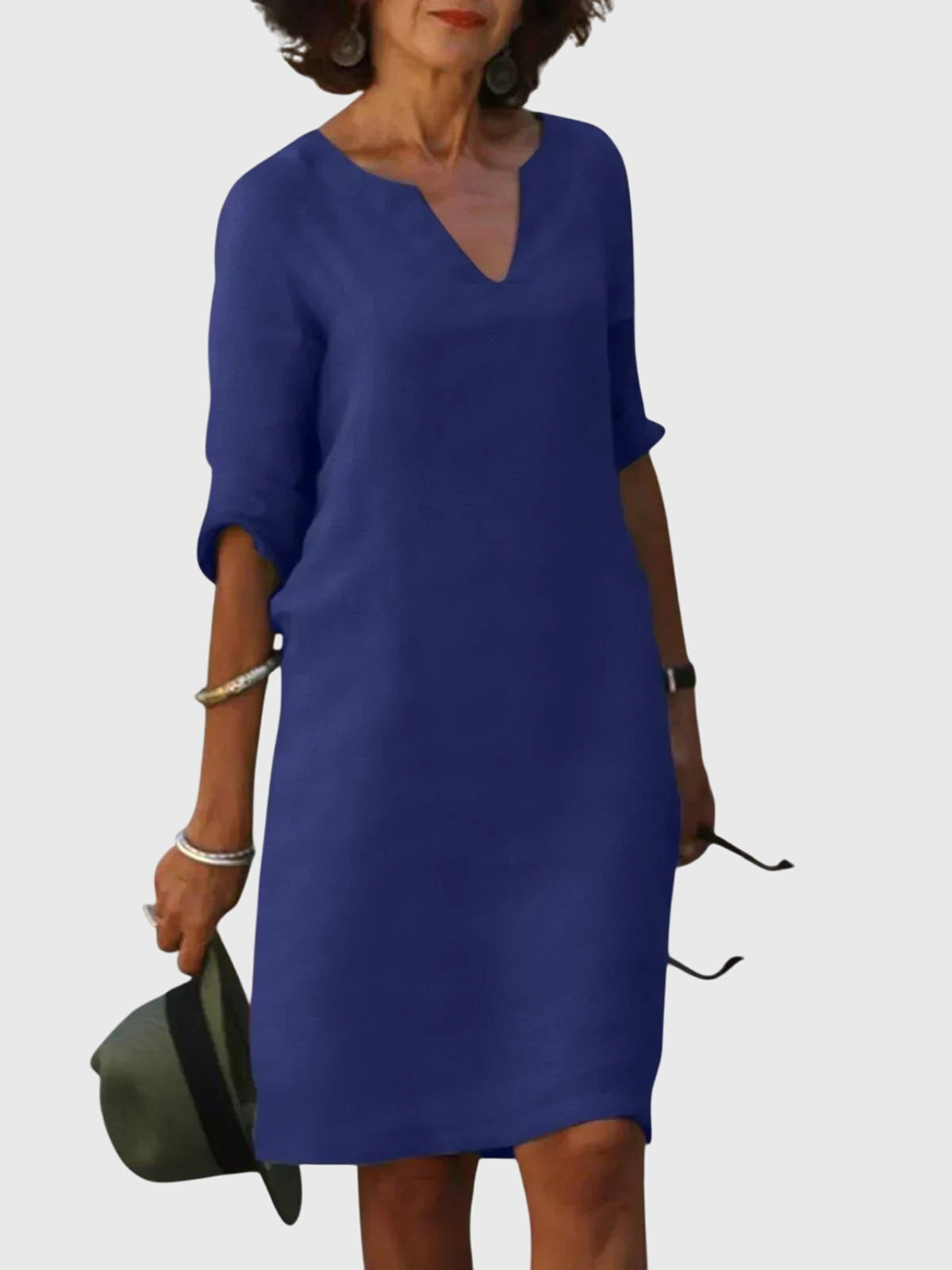 Chelsea - Casual V-Neck Dress