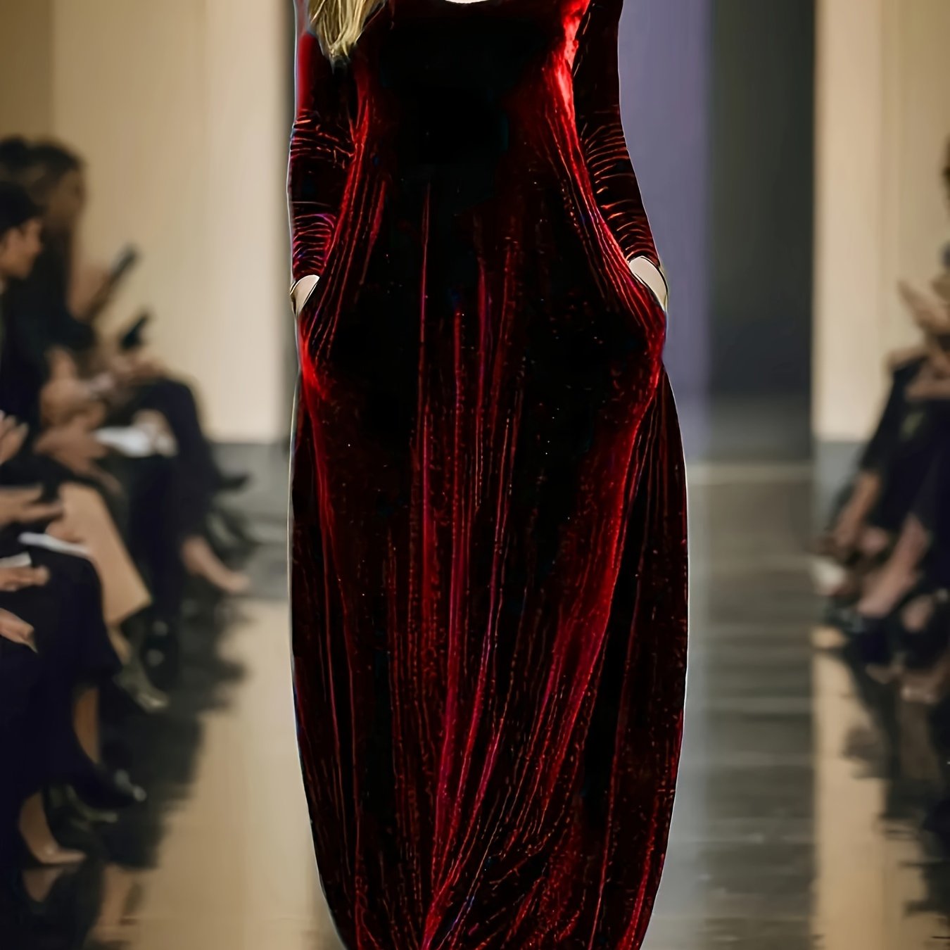 Elowen | Velvet Flow Maxi Dress