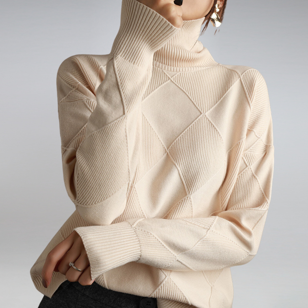 Céline | Textured Turtleneck Sweater
