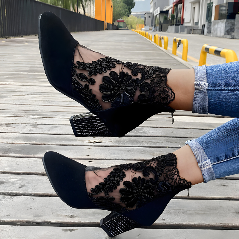Norene™ | Elegant Lace Orthopedic Ankle Heels
