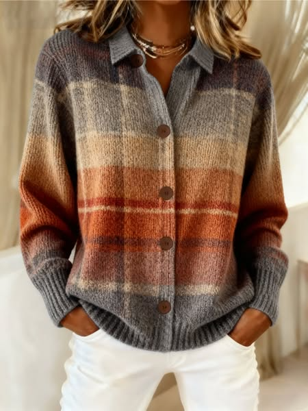 Elowen™ | Classic Winter Plaid Blouse