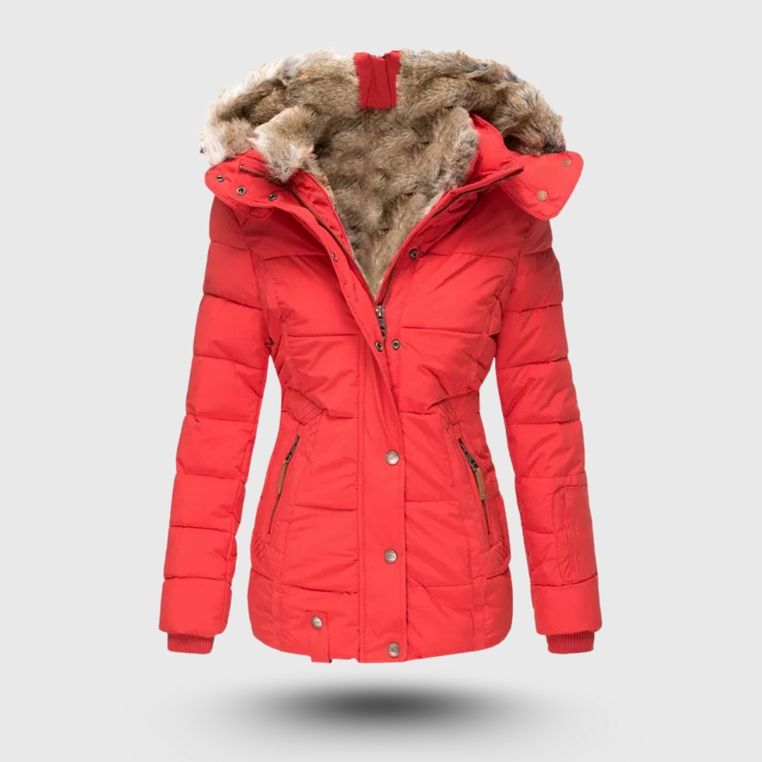 Hanne™ - Winter Jacket with Fluffy Collar and Slim Fit