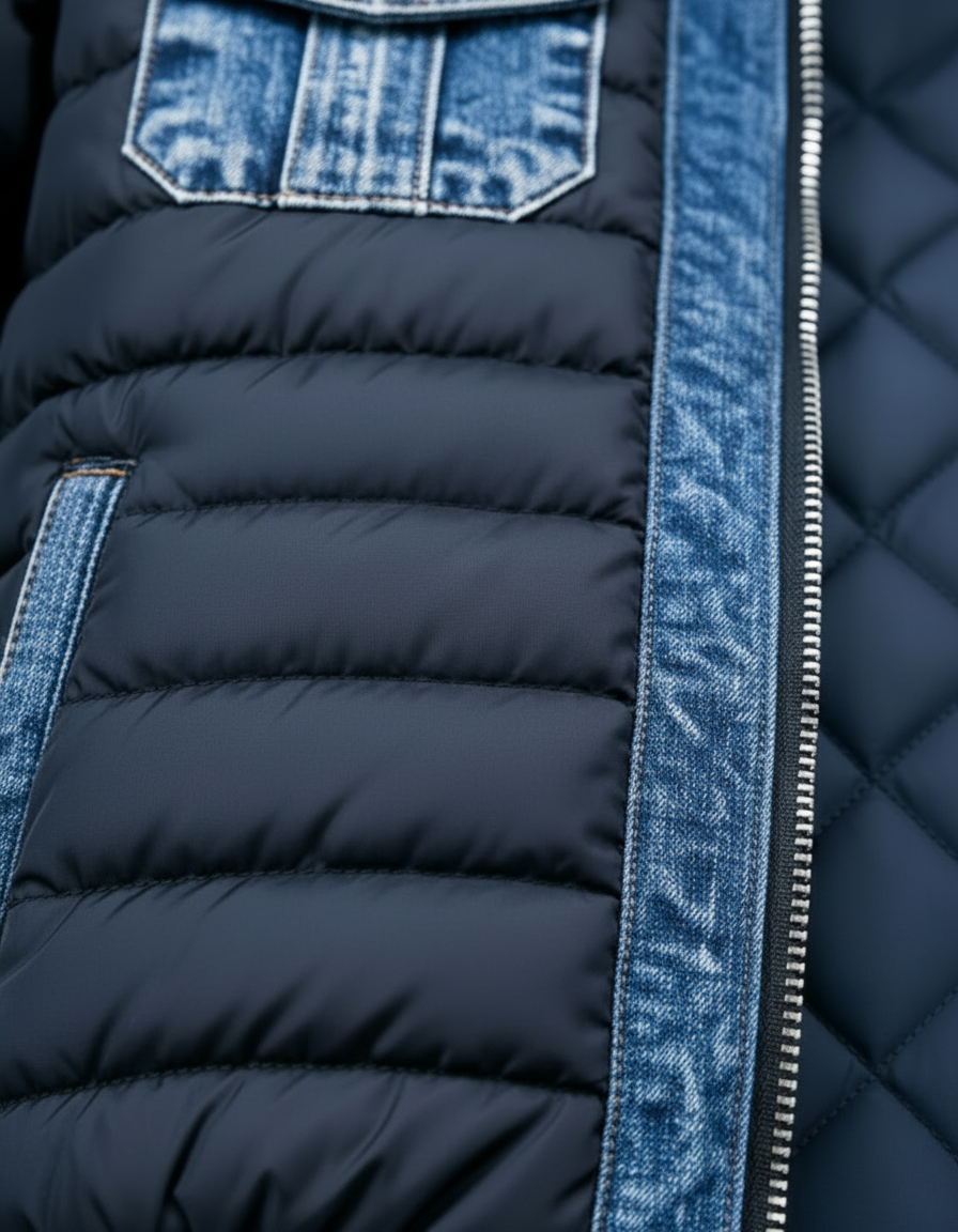 Arden™ | Quilted Denim Hybrid Jacket