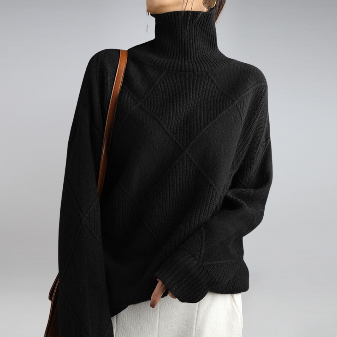 Céline | Textured Turtleneck Sweater