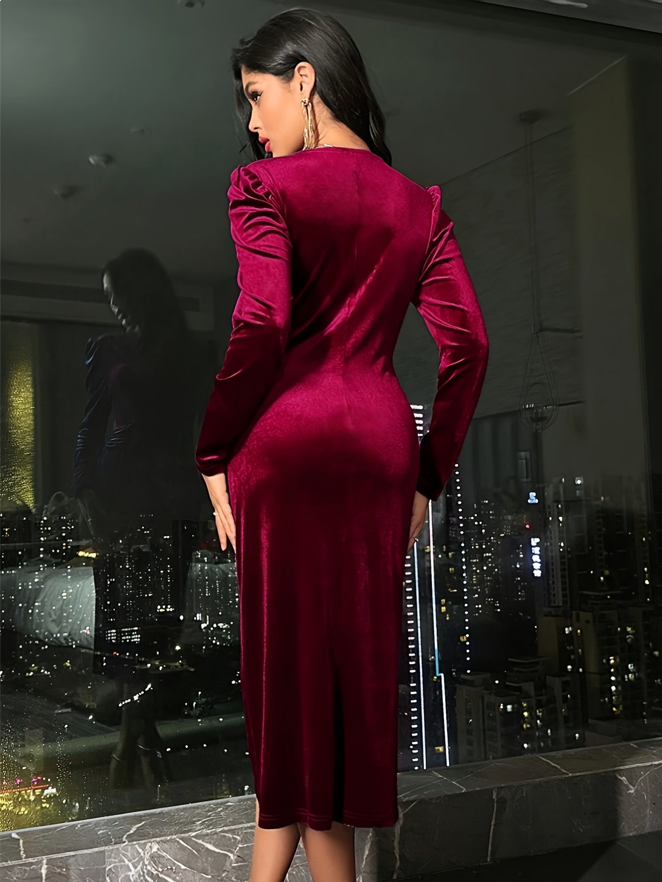 Seraphina | Velvet Wrap Dress