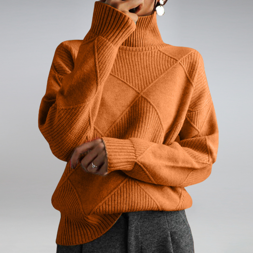 Céline | Textured Turtleneck Sweater