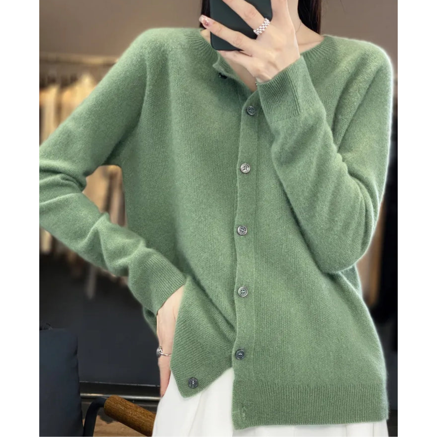 Élodie | Soft Wool Cardigan