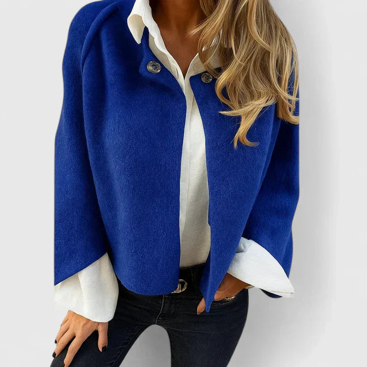 Lorena | Soft Wool-Blend Cape Cardigan