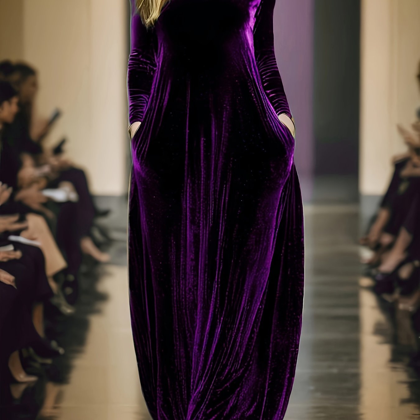 Elowen | Velvet Flow Maxi Dress