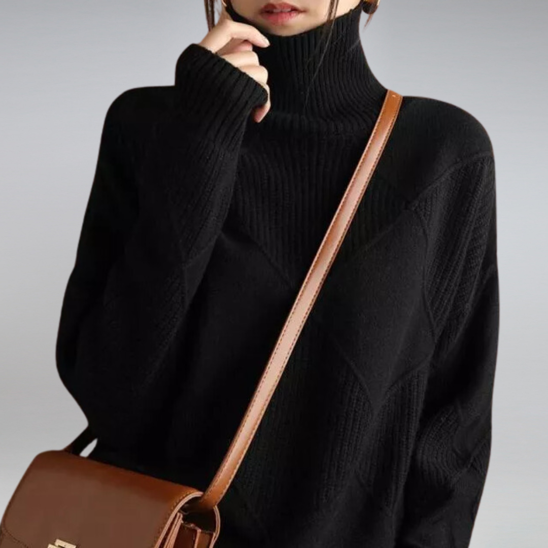 Céline | Textured Turtleneck Sweater