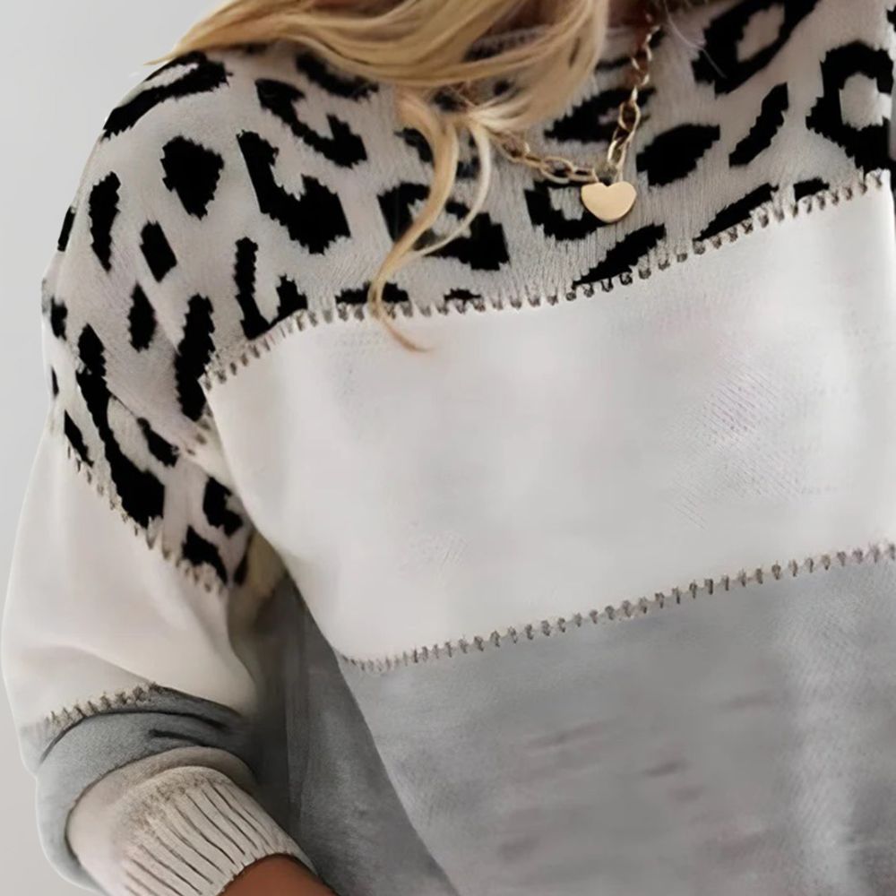 Tamsin | Chic Leopard Knit Sweater