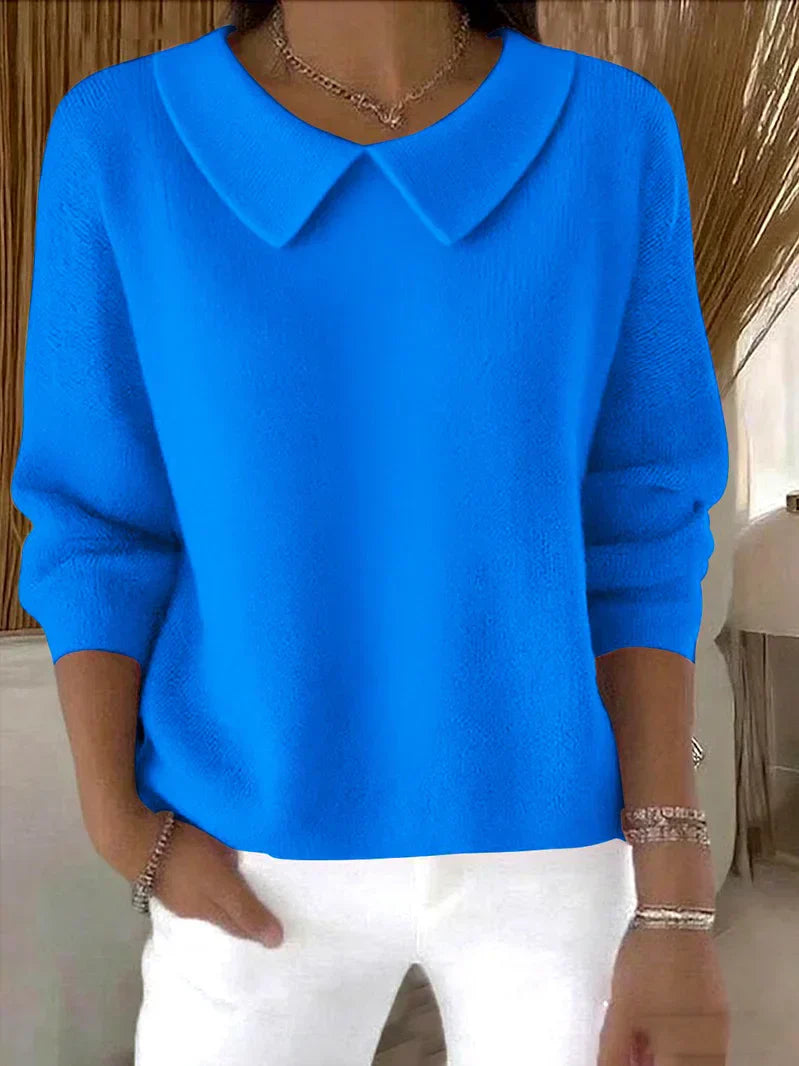 Katie | Classic Collar Knit Sweater