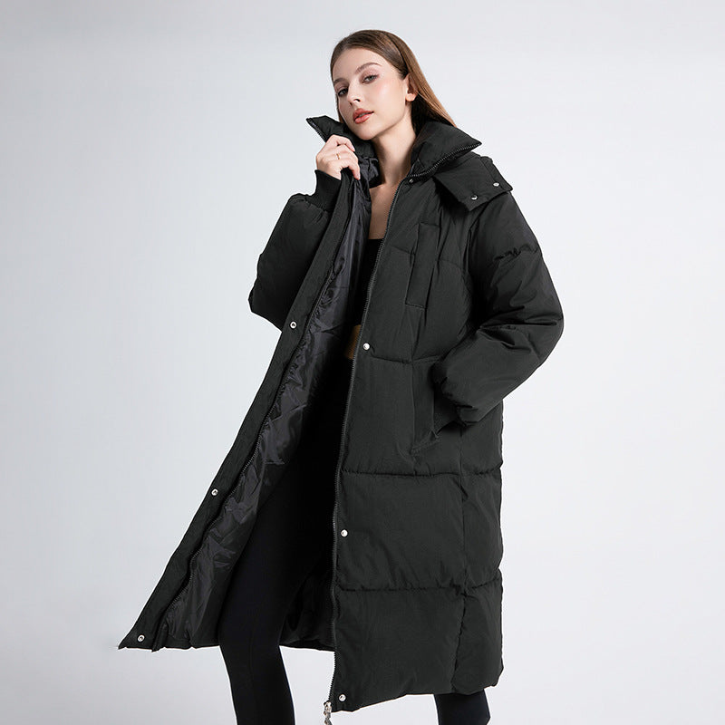 Fiona - Classic Hooded Long Puffer Coat