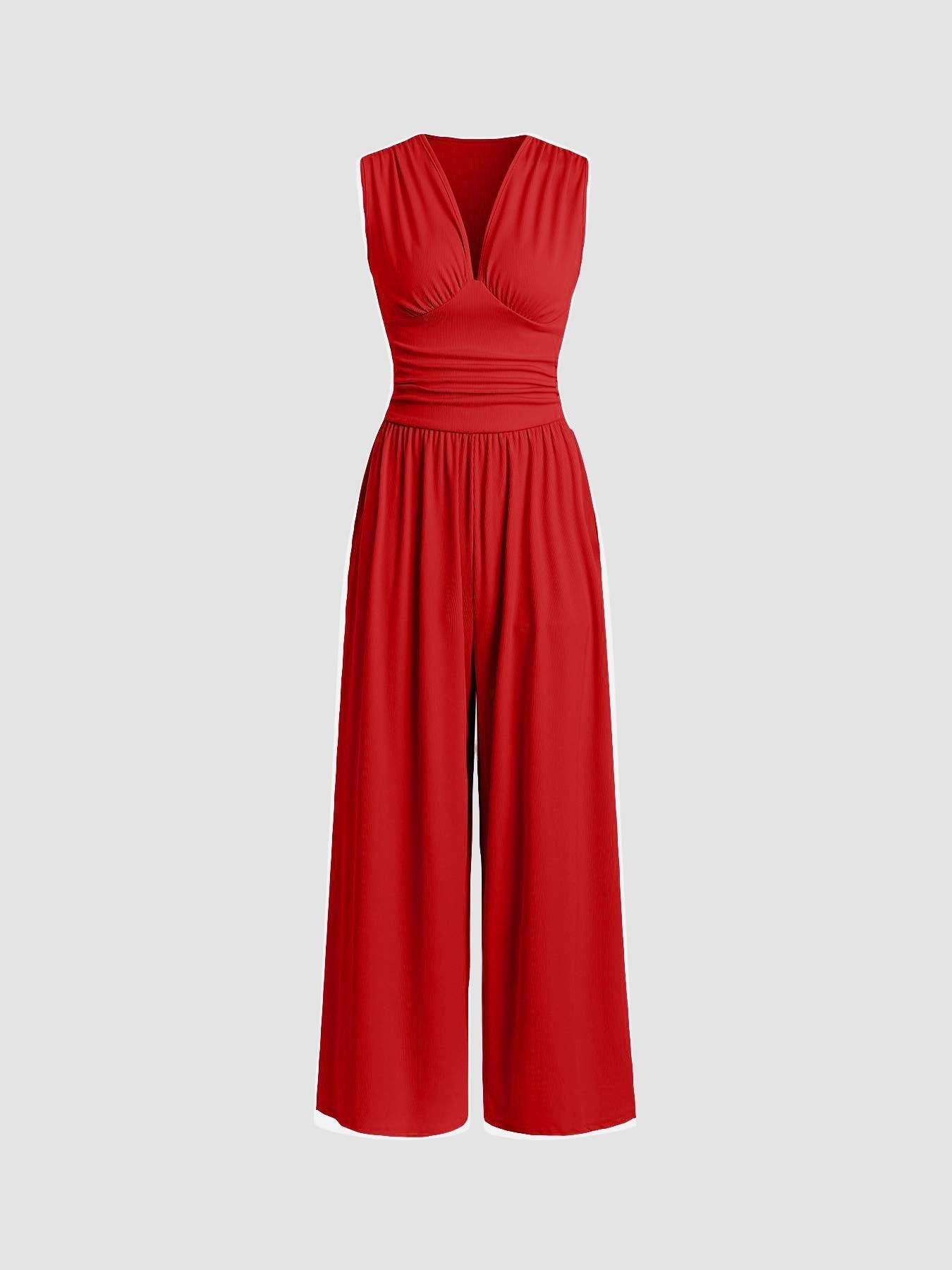 Charlene | Chic Sleeveless Wide-Leg Jumpsuit
