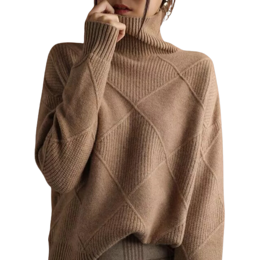 Céline | Textured Turtleneck Sweater