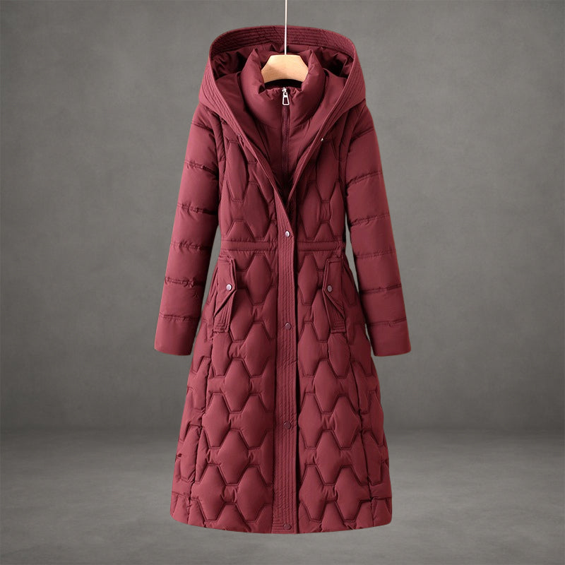 Olivia | Longline Hooded Down Coat