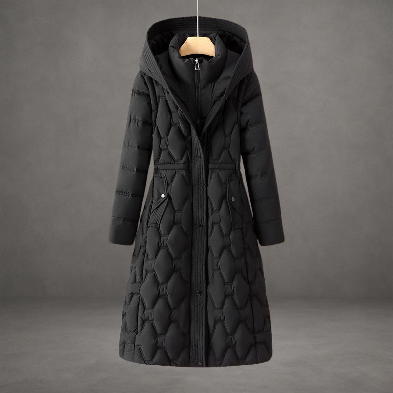 Olivia | Longline Hooded Down Coat