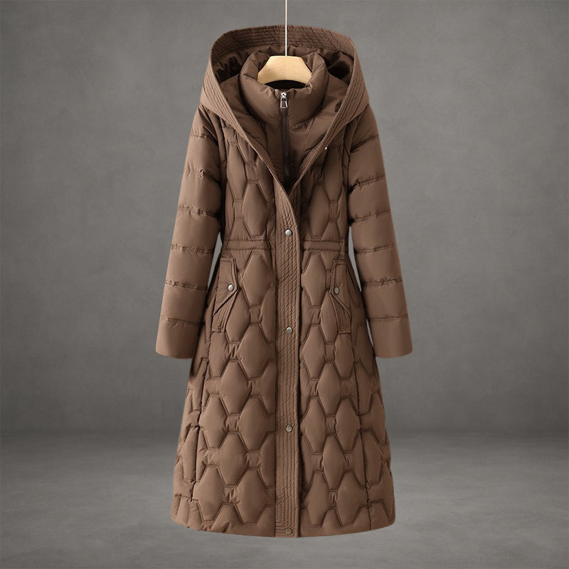 Olivia | Longline Hooded Down Coat