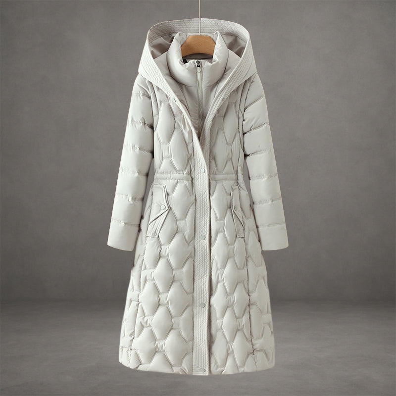 Olivia | Longline Hooded Down Coat
