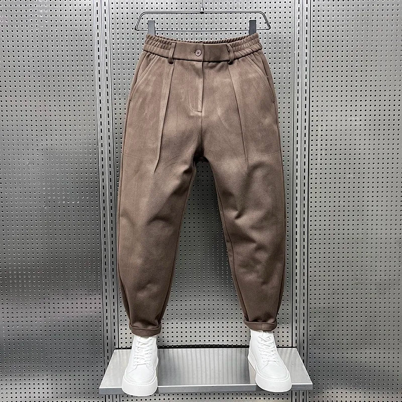 Matthew | Classic Textured-Look Pants