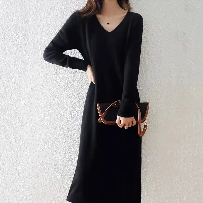 Hayden Luciana™ | Soft Wool-Blend Midi Dress