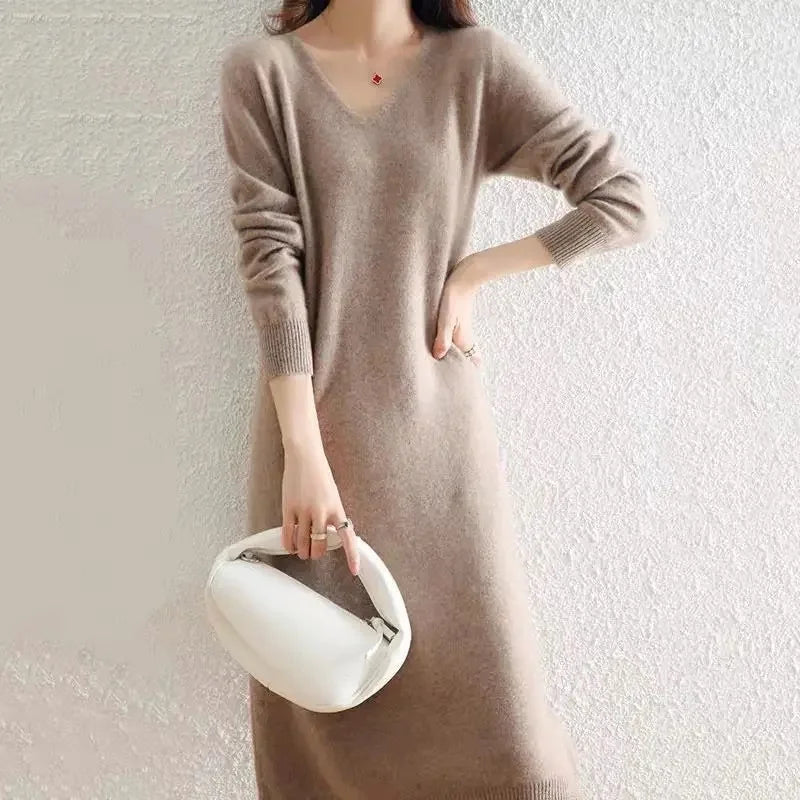 Hayden Luciana™ | Soft Wool-Blend Midi Dress