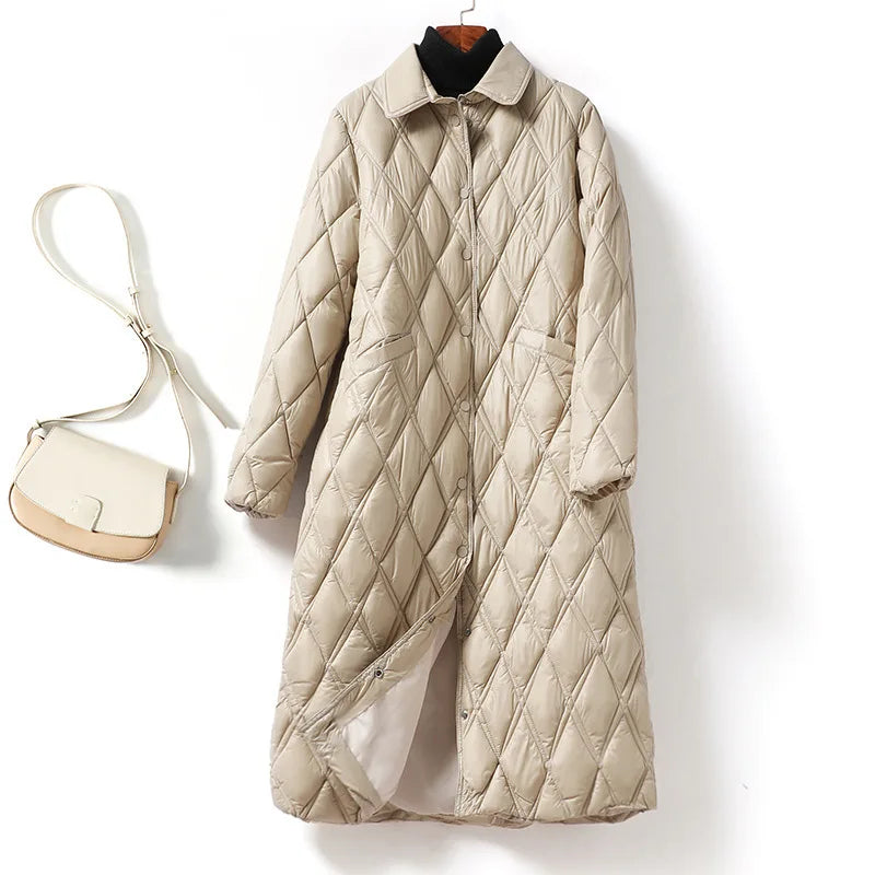 AMBER | REVERSIBLE QUILTED COAT