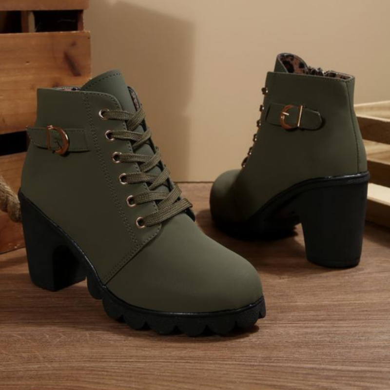 Nova™ | Elevated Lace-Up Ankle Boots