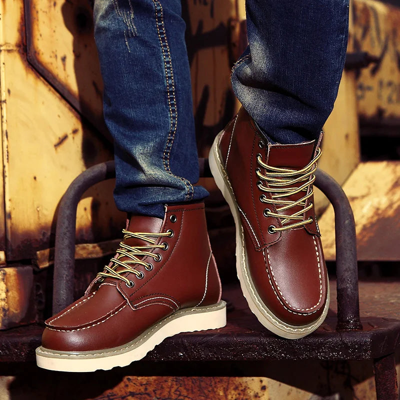 Dustin | Winter Orthopaedic Leather Boots
