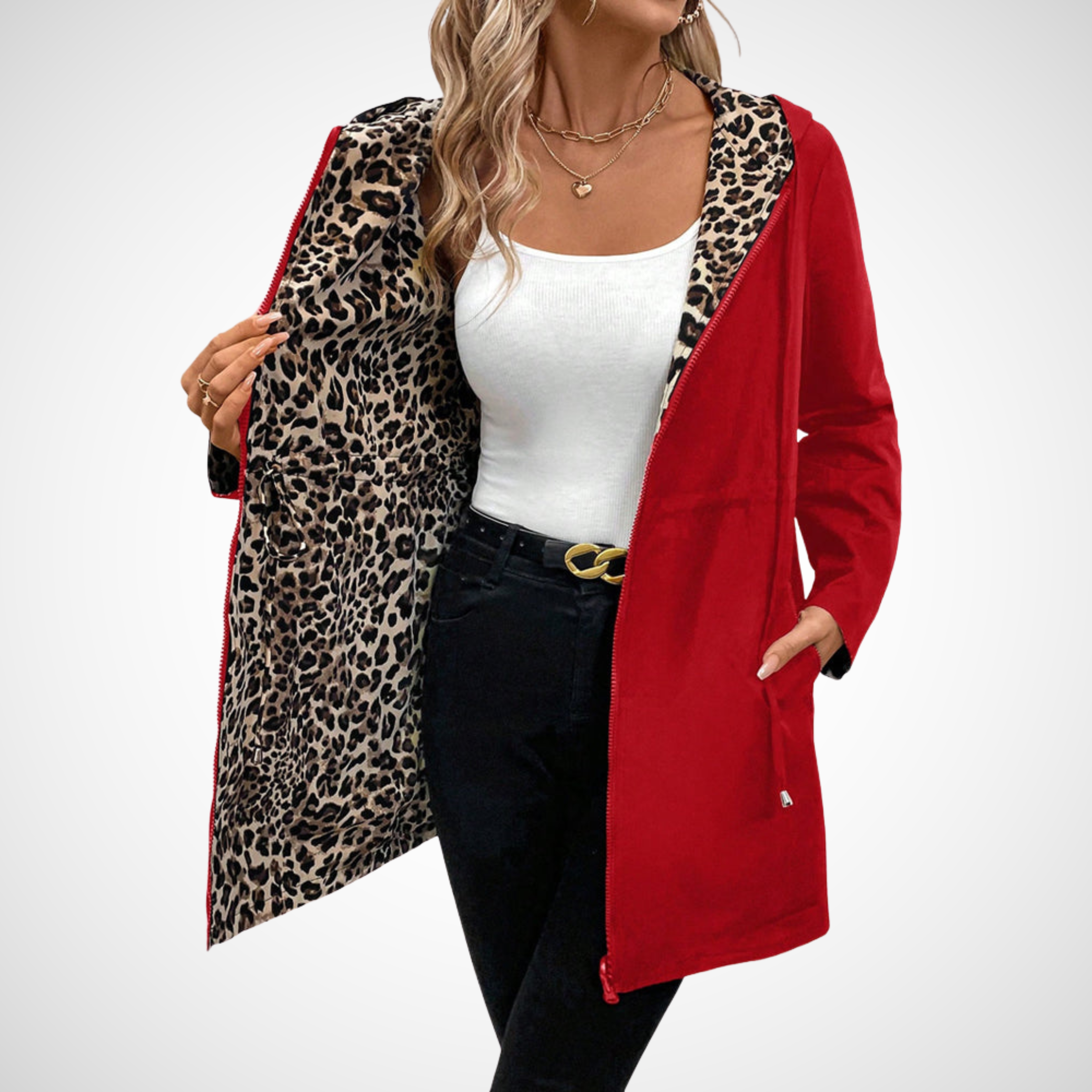 Ofira | Reversible Leopard-Lined Coat