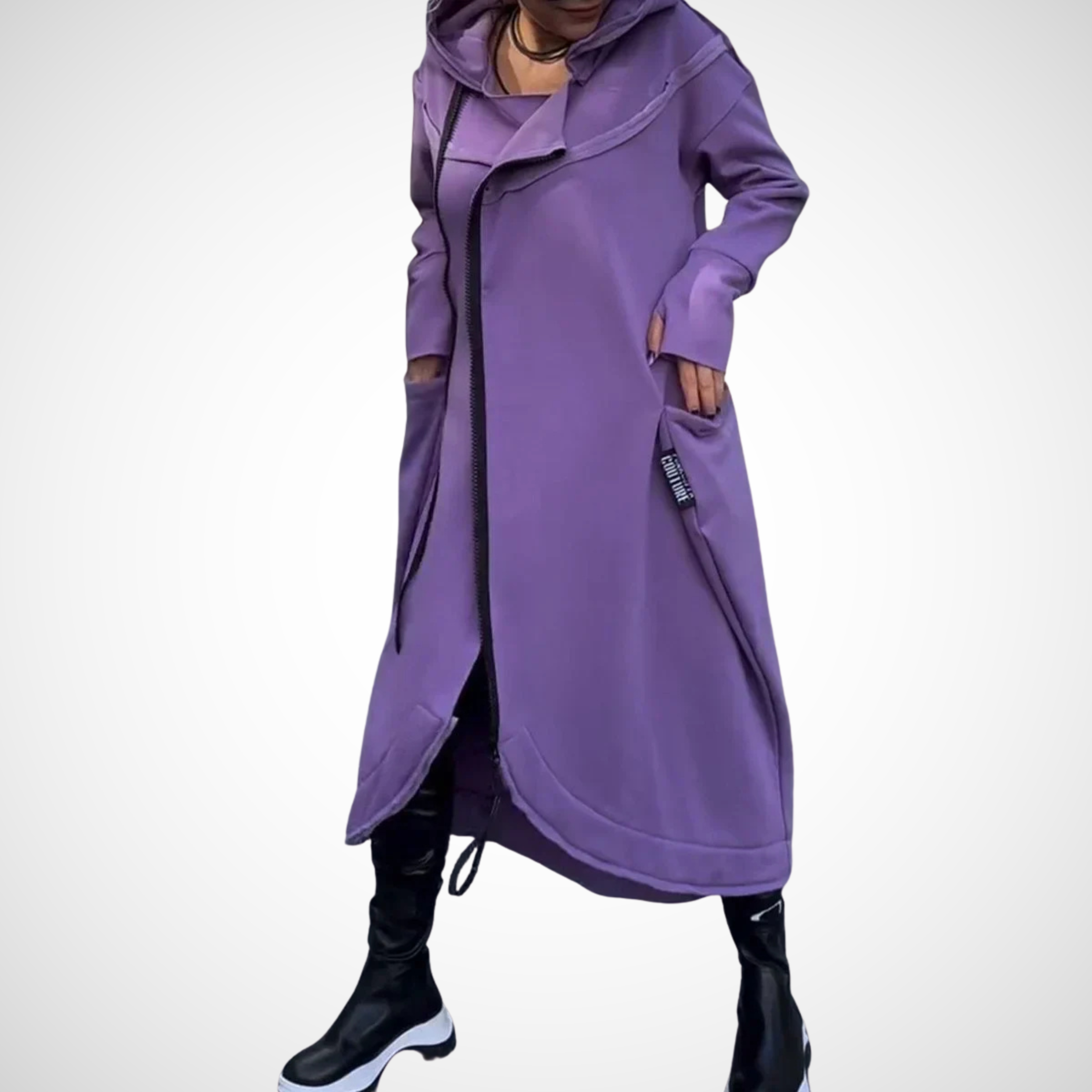 Eimear – Long Zip-Up Hoodie