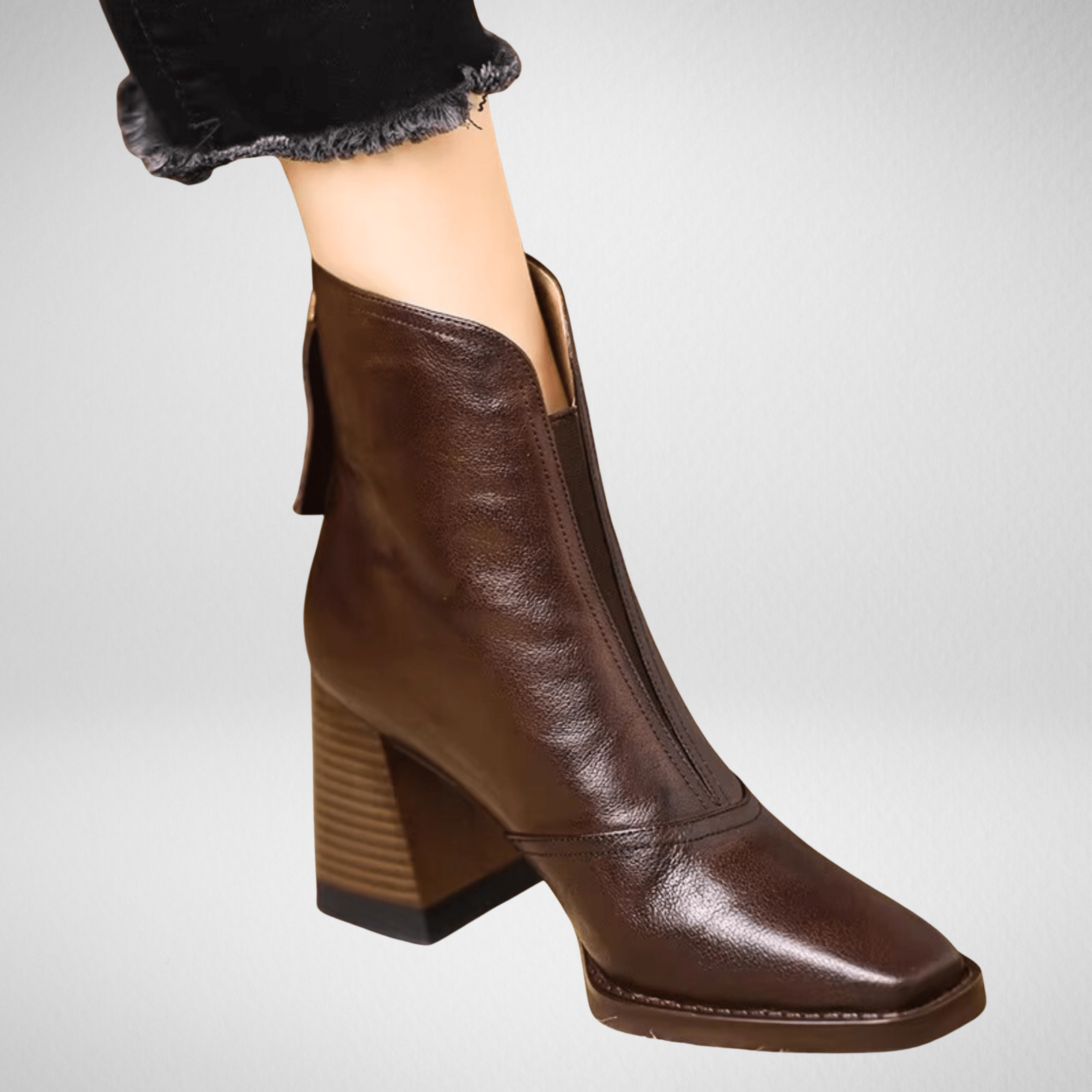 Claudi | Luxurious Mid-Heel Ankle Boots