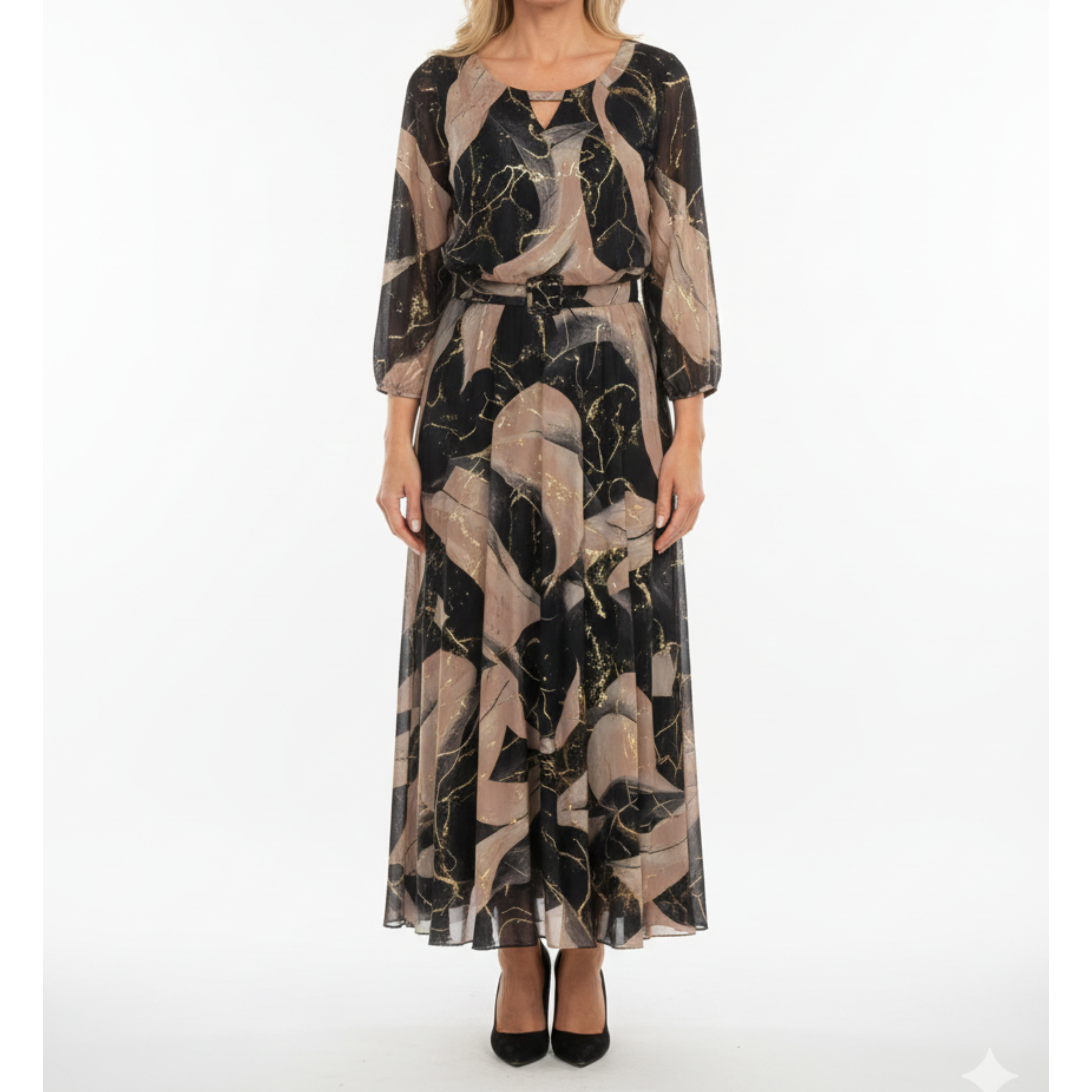 Marbella™ | Elegant Flowing Chiffon Maxi Dress