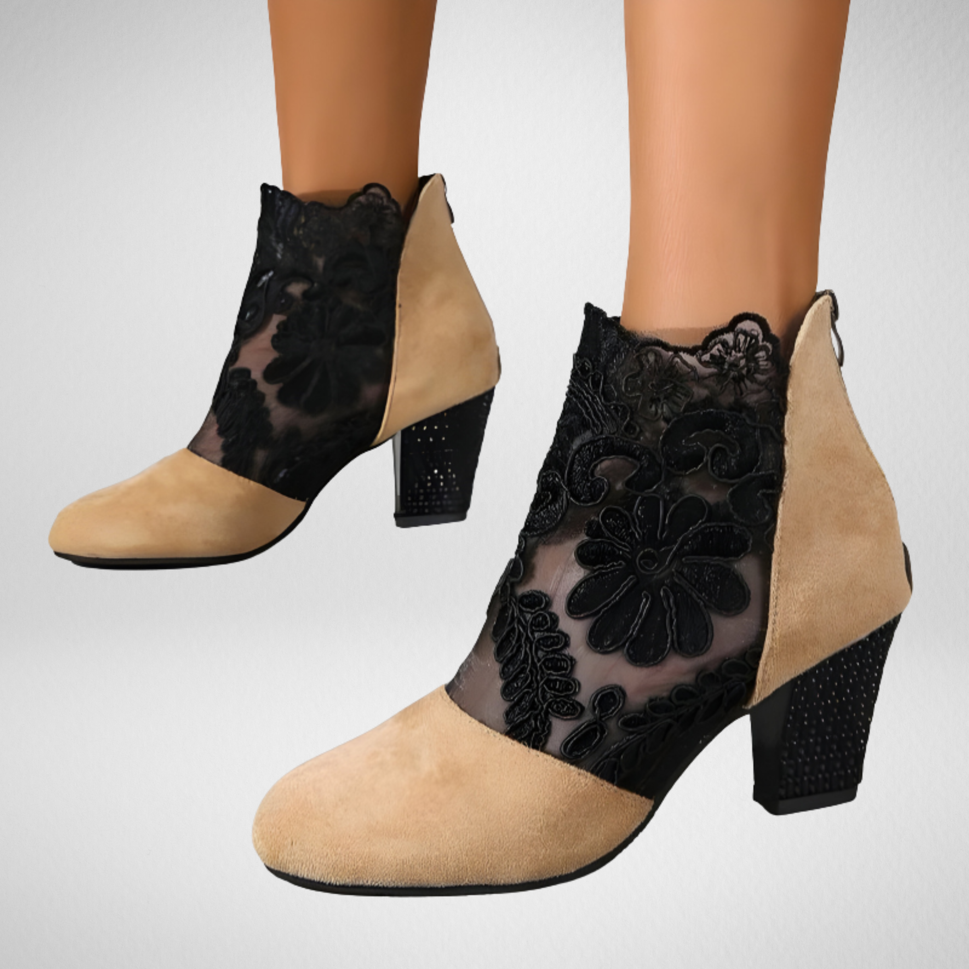 Norene™ | Elegant Lace Orthopedic Ankle Heels