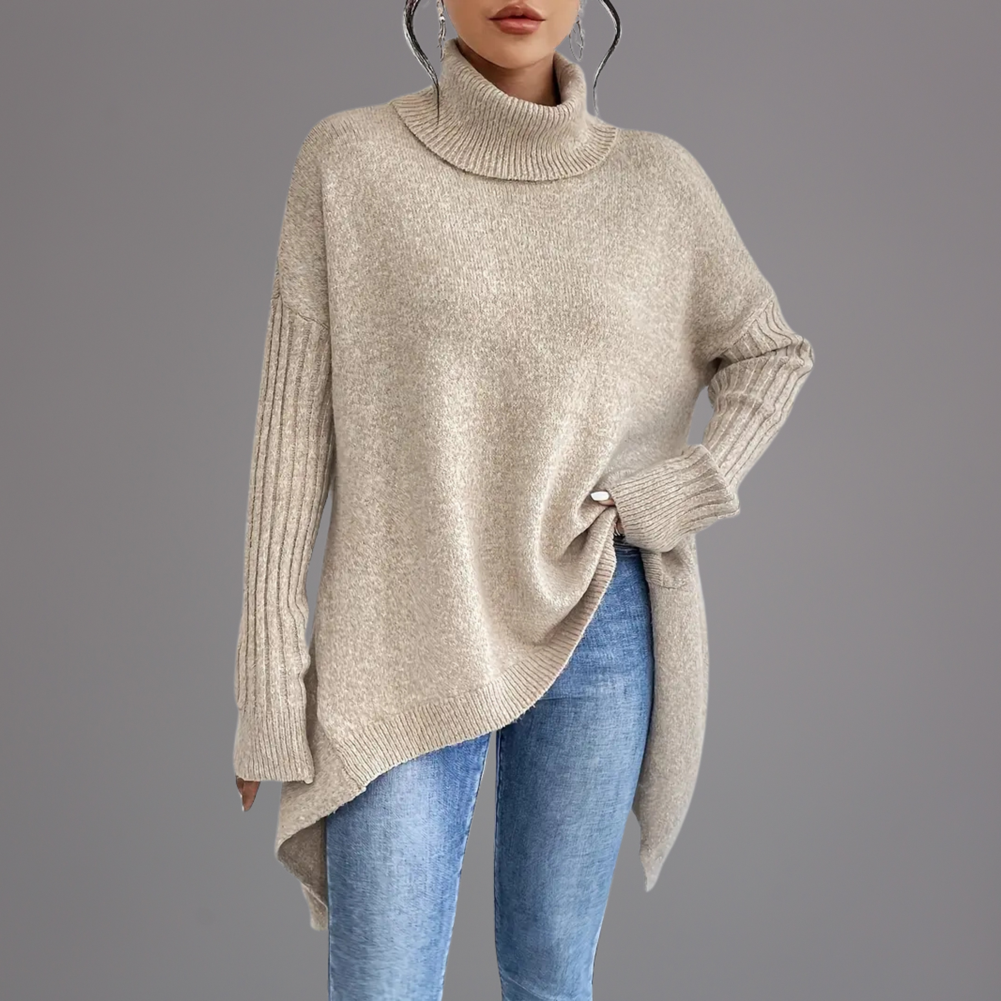 Aislinn – Long Turtleneck Jumper
