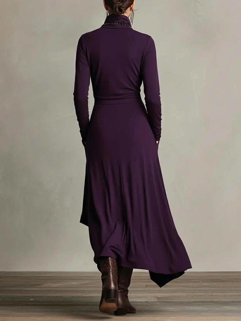 Lynne | Elegant Draped Maxi Dress