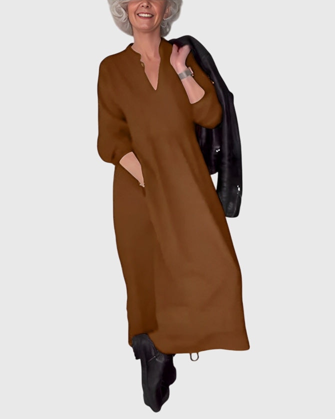 Amanda - V-neck Maxi Dress