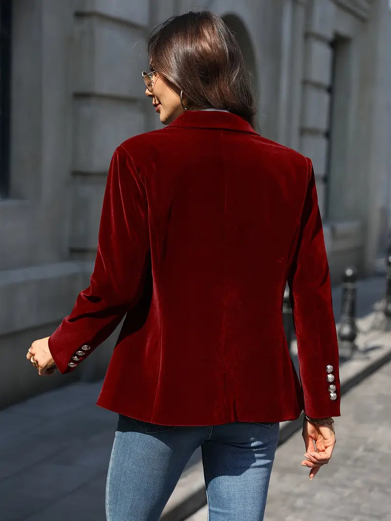 MaryAnne | Elegant Velvet Blazer