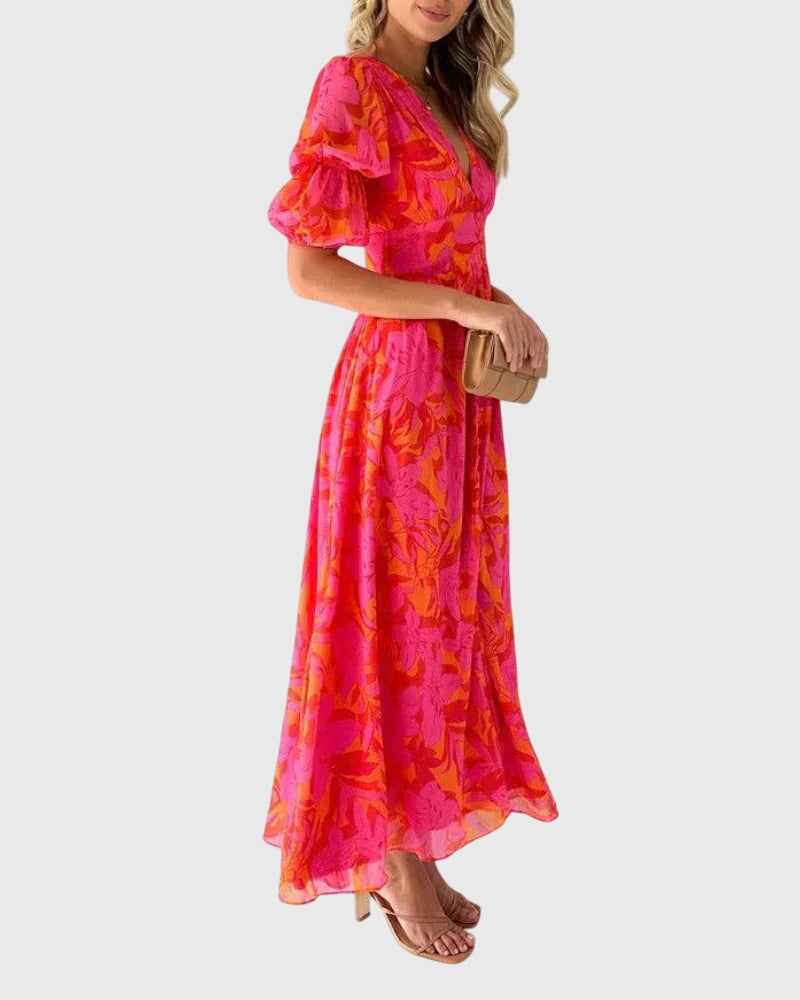 Dakota - V-Neck Floral Dress