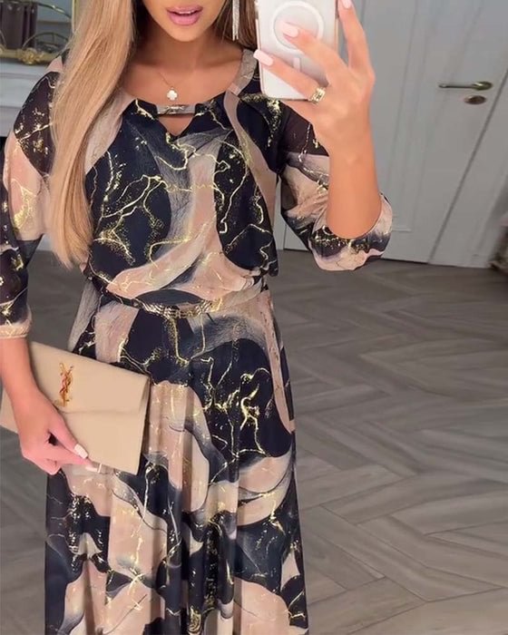 Marbella™ | Elegant Flowing Chiffon Maxi Dress