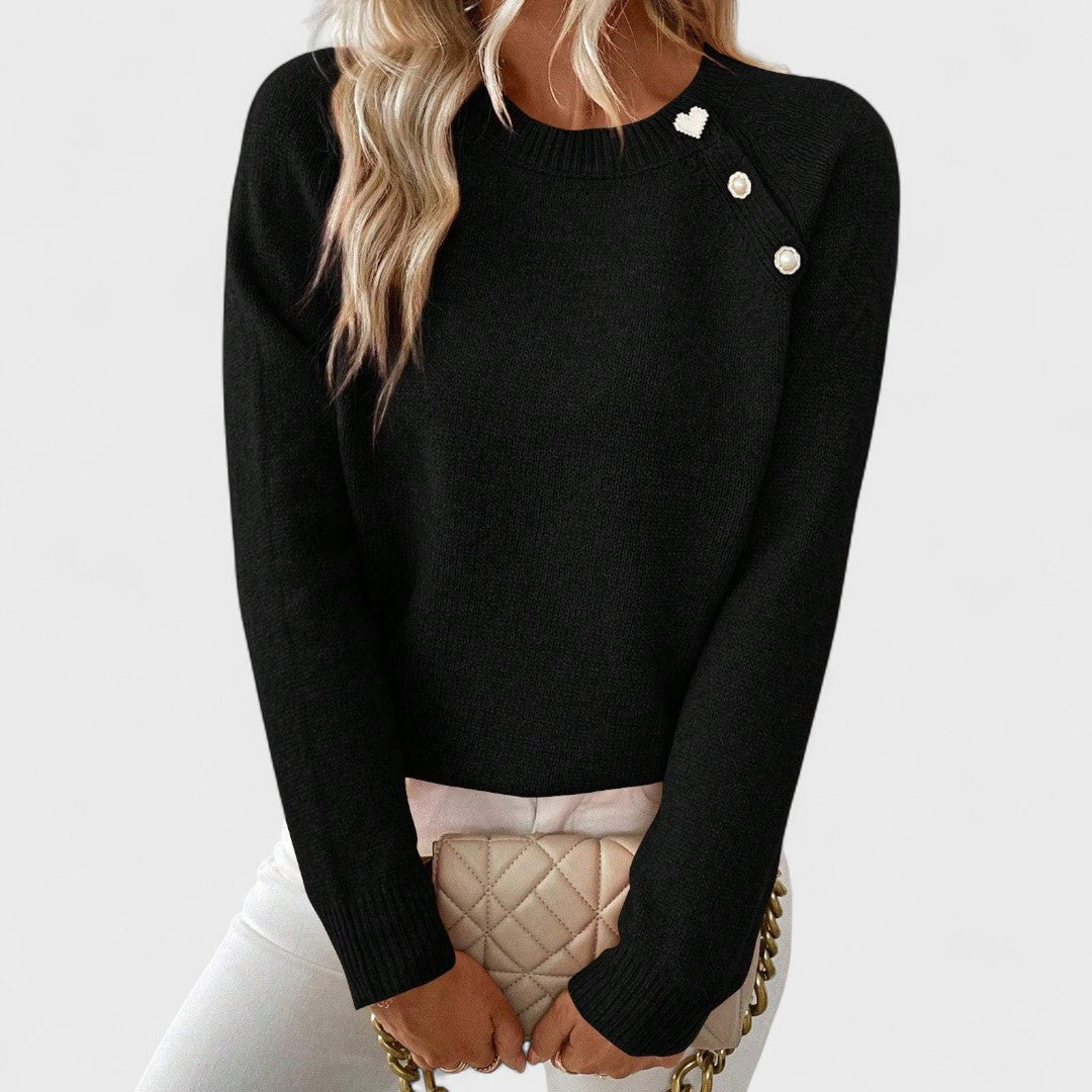 Eamon – Asymmetric Button Sweater