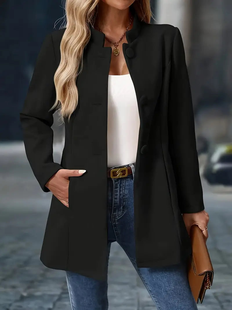 MaryAnne | Elegant Long Blazer-Style Jacket
