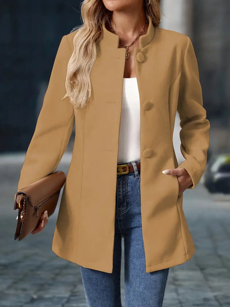 MaryAnne | Elegant Long Blazer-Style Jacket