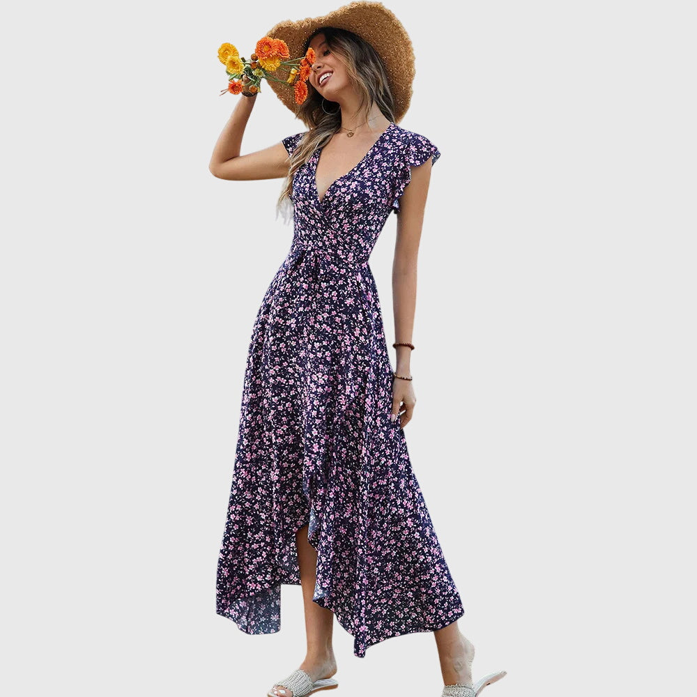 Adele - Sleeveless Floral Dress