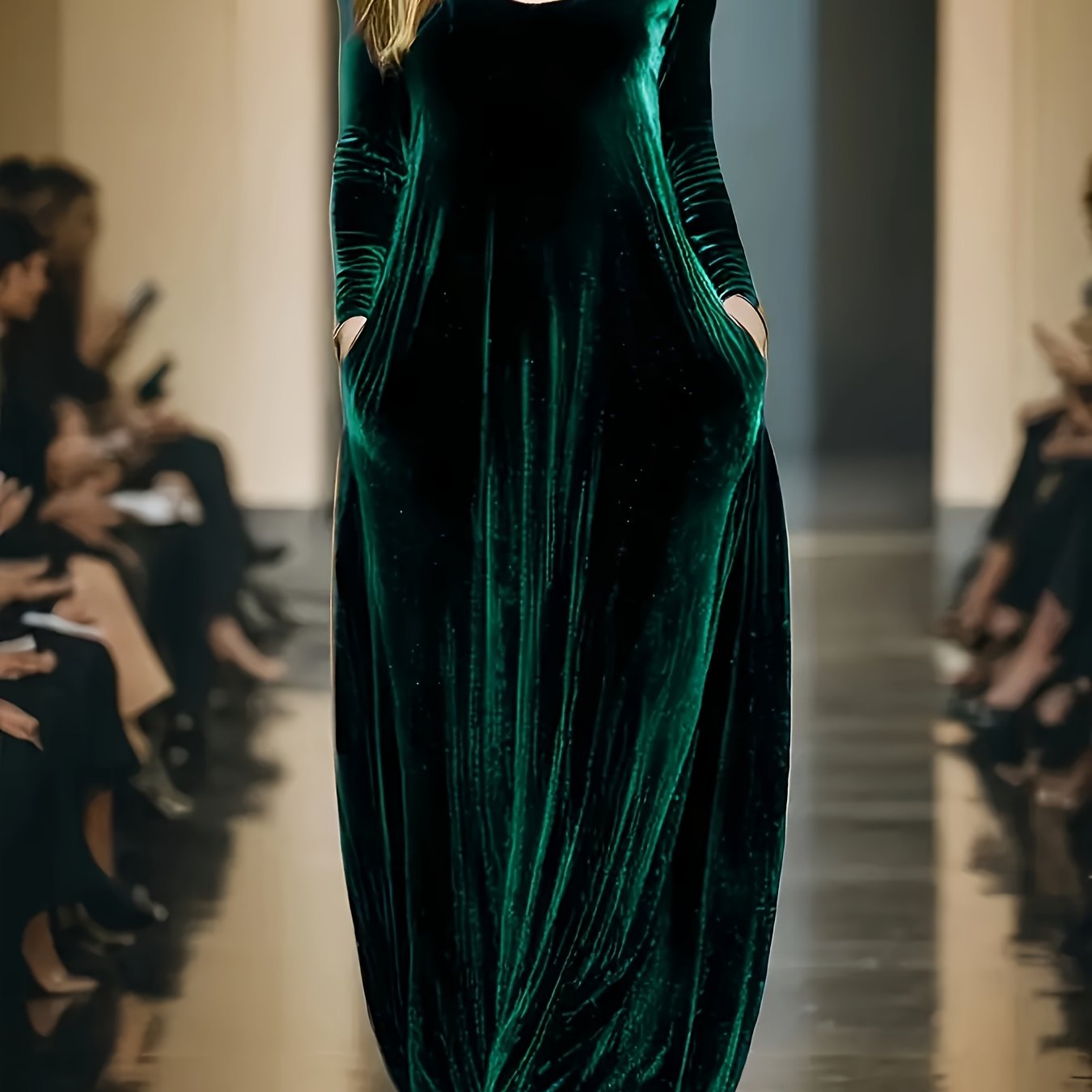 Elowen | Velvet Flow Maxi Dress