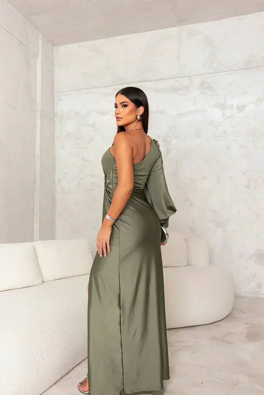 Marseille™ | One-Shoulder Elegant Evening Gown