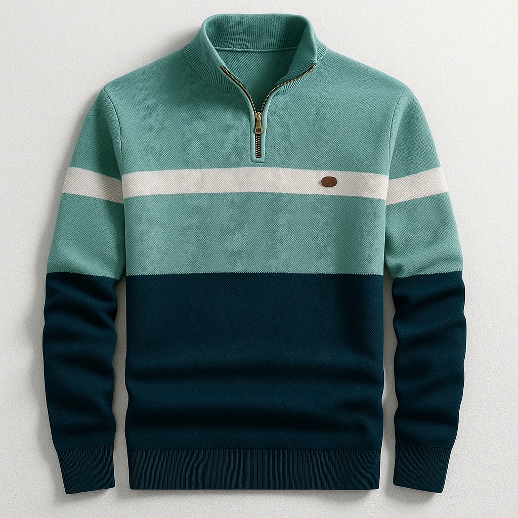 Harrison | Classic Quarter-Zip Knit Sweater
